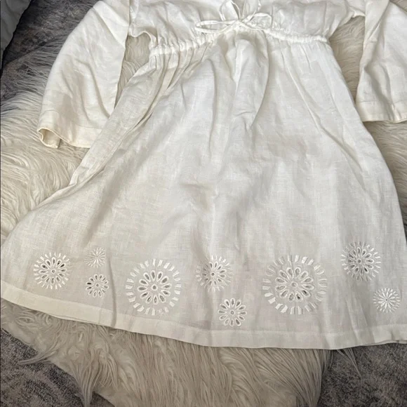 Diane von Furstenberg Linen Mini Dress size M - Picture 3 of 5